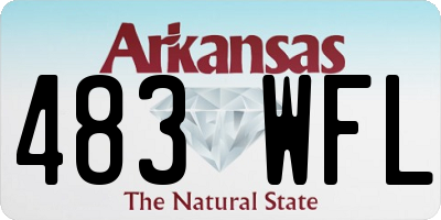 AR license plate 483WFL