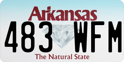 AR license plate 483WFM