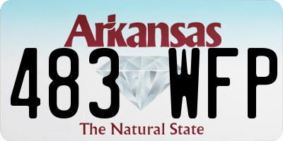 AR license plate 483WFP