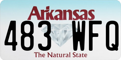 AR license plate 483WFQ