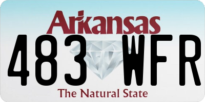 AR license plate 483WFR