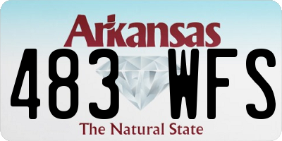 AR license plate 483WFS