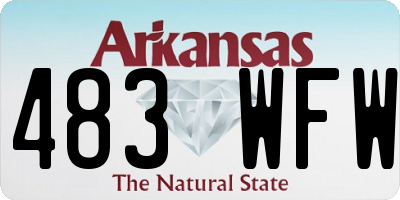AR license plate 483WFW