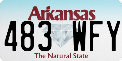 AR license plate 483WFY