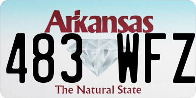 AR license plate 483WFZ