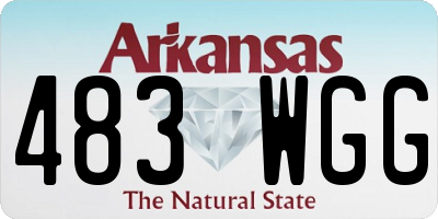 AR license plate 483WGG