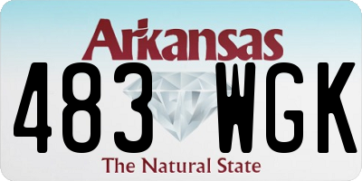 AR license plate 483WGK
