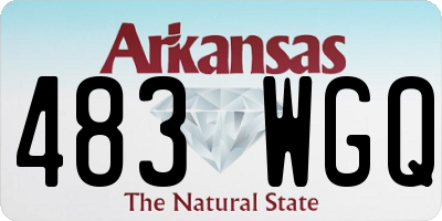 AR license plate 483WGQ