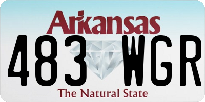 AR license plate 483WGR