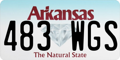 AR license plate 483WGS
