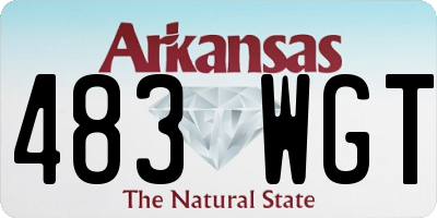 AR license plate 483WGT