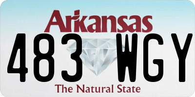 AR license plate 483WGY
