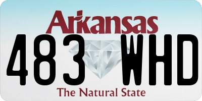 AR license plate 483WHD