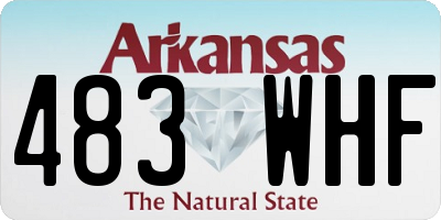 AR license plate 483WHF