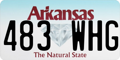 AR license plate 483WHG