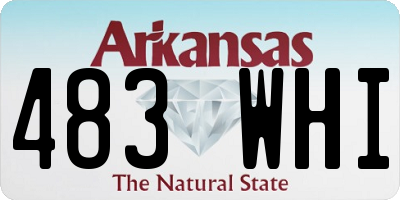 AR license plate 483WHI