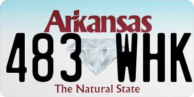 AR license plate 483WHK
