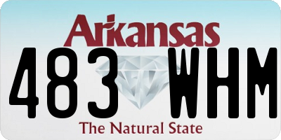 AR license plate 483WHM