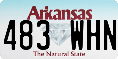 AR license plate 483WHN