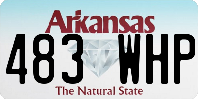 AR license plate 483WHP