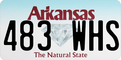 AR license plate 483WHS