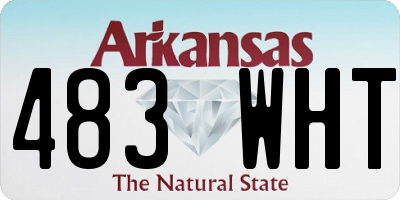 AR license plate 483WHT