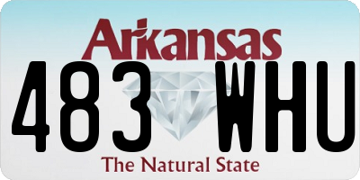 AR license plate 483WHU