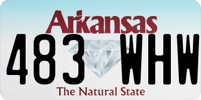 AR license plate 483WHW