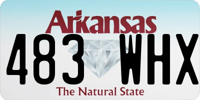 AR license plate 483WHX