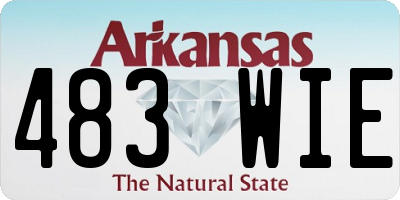 AR license plate 483WIE
