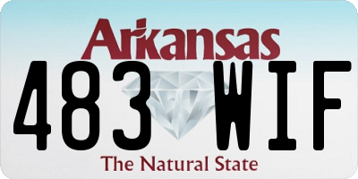 AR license plate 483WIF