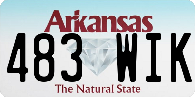 AR license plate 483WIK