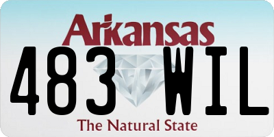 AR license plate 483WIL