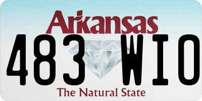 AR license plate 483WIO