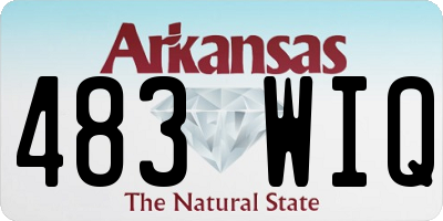 AR license plate 483WIQ