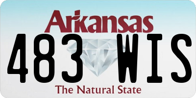 AR license plate 483WIS