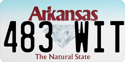 AR license plate 483WIT