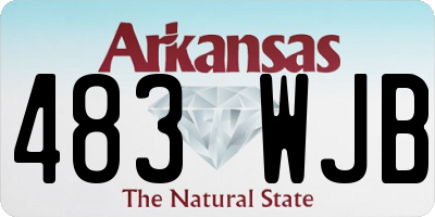 AR license plate 483WJB