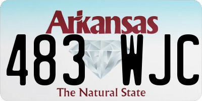 AR license plate 483WJC