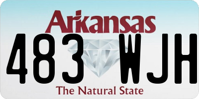 AR license plate 483WJH