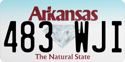 AR license plate 483WJI