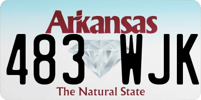 AR license plate 483WJK