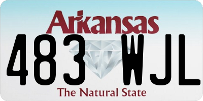 AR license plate 483WJL