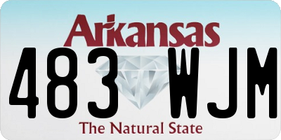 AR license plate 483WJM