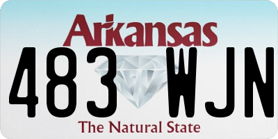 AR license plate 483WJN