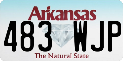 AR license plate 483WJP