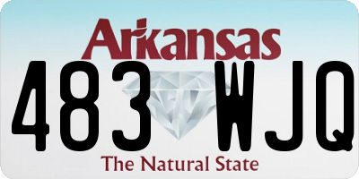 AR license plate 483WJQ