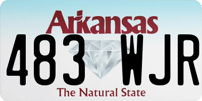 AR license plate 483WJR
