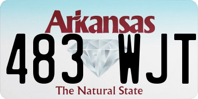 AR license plate 483WJT