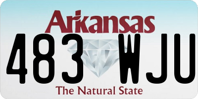 AR license plate 483WJU